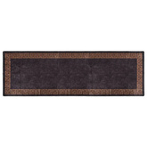 vidaXL Dywan z możliwością prania, 80x300 cm, czarno-złoty