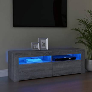 vidaXL Szafka pod TV z LED, szary dąb sonoma, 120x35x40 cm model standard