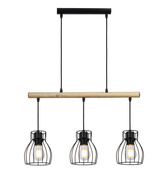 Lampa wisząca czarna 3x60W Bernita 33-78087