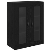 Highboard Czarny Dąb 69,5 x 34 x 90 cm Drewno inżynieryjne