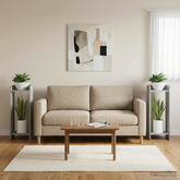 Stojak na rośliny 2 szt. Betonowy Szary 30 x 30 x 80 cm