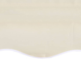 Tkanina do markizy, kremowa, 4 x 3 m (bez ramy)