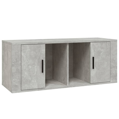 vidaXL Szafka pod TV, szarość betonu, 100x35x40 cm model standard