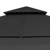 vidaXL Altana, podwójne rozkładane zadaszenia, 3x3x2,75 m, antracytowa