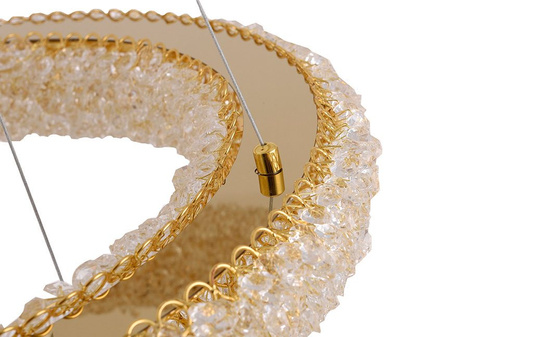 Designerska Lampa Wisząca złota Swarovski Adani AD211