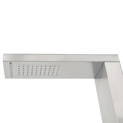 Prysznic ogrodowy ze stali nierdzewnej, kwadratowy