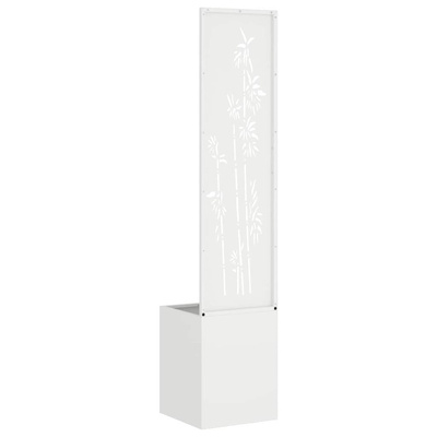 Ekran zapewniający prywatność w ogrodzie Biały 32 x 150 cm