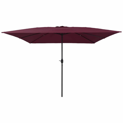Parasolka ogrodowa Bordeaux Czerwony 295 x 295 x 245 cm