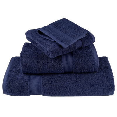 Ręczniczki premium, SOLUND, 2 szt., granatowe, 30x50 cm, 600 g/m?