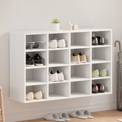 Szafka na buty Biały 103 x 30 x 67 cm Materiał drewnopochodny