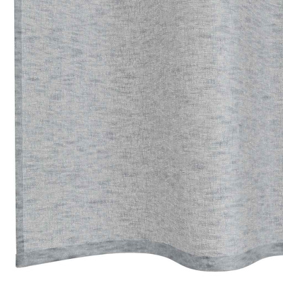 Firany Voile 2 pcs Ciemnoszary 225 x 140 cm Poliester