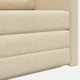 Sofa Bed Kremowy 124 x 71 x 78 cm tkanina