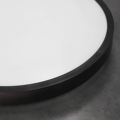 Plafon PERETI 24W czarny pierścień 35cm, 3000K barwa ciepła, 2400lm, IP44, 220-240V EDO777616 EDO Solutions