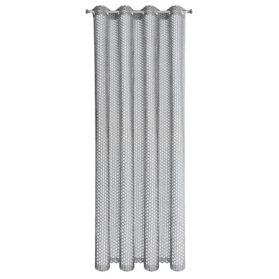 Firana Aiden srebrna 140x250