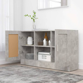 vidaXL Szafka, szarość betonu, 120x30,5x70 cm, materiał drewnopochodny