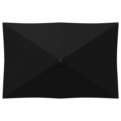 Parasol ogrodowy z podstawą 200 x 300 cm Poliester Prostokątny