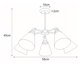 Lampa sufitowa K-8037B-5 z serii SAMANTA KAJA