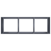 Doniczka Antracyt 120x40x40 cm Stal walcowana na zimno