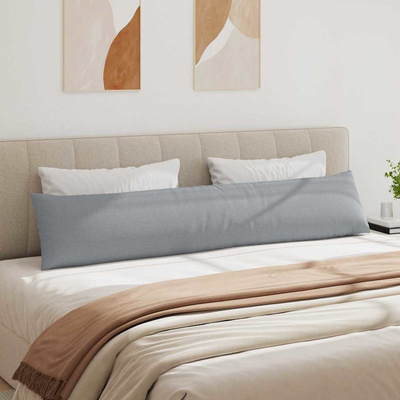 Poduszki na sofę 2 pcs Jasnoszary 200 x 40 cm tkanina