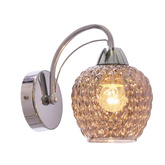TOBIAS lampa kinkiet chromowy 1x40W E27 klosz dymiony  21-35240 
