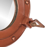 vidaXL Lustro wiszące w kształcie bulaja, Ø50 cm, aluminium i szkło