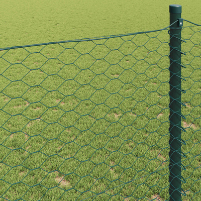 Ogrodzenie heksagonalne 0,8 x 10 m PVC zielony