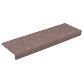 Maty na schody samoprzylepne 10 szt. 65x21x4 cm jasnobrązowe, prostokątne krawędzie