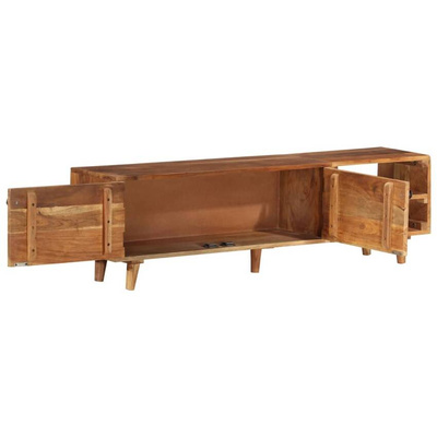 vidaXL Szafka pod TV, akacja w miodowym kolorze, 140x30x40 cm