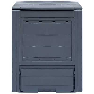 Kompostowniki ogrodowe, 2 szt., szare, 60x60x73 cm, 520 L