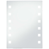 Ścienne lustro łazienkowe z LED, 60 x 80 cm vidaXL