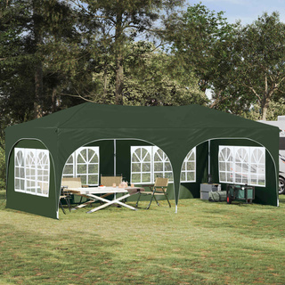 Namiot imprezowy rozkładany 575 x 288 x 245 cm zielony