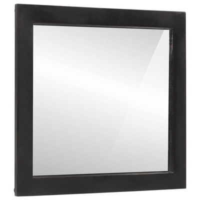 vidaXL Lustro łazienkowe, 55x1x60 cm, szkło i lite drewno mango