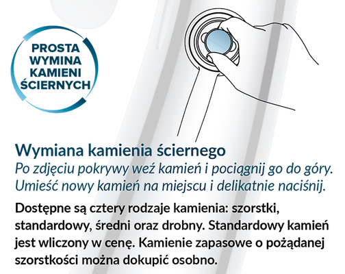 Kamień ŚREDNI do słuchawki Pedicure Shower