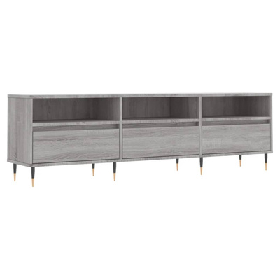 vidaXL Szafka pod TV, szary dąb sonoma, 150x30x44,5 cm wariant 5