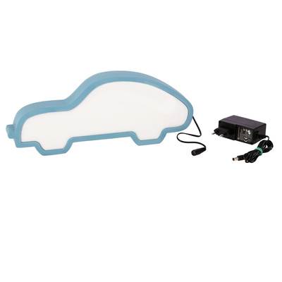 car lampa stołowa dla dziecka led iq kids niebieski