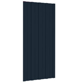 Panele dachowe, 12 szt., stal galwanizowana, antracyt, 100x45cm