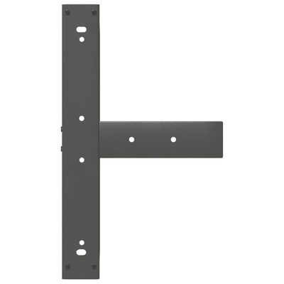 Nogi do stołu barowego w kształcie litery T 2 szt. Antracyt 60x35x(110-111) cm Stal