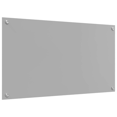 Panel kuchenny Jasnoszary 90 x 50 cm szkło hartowane