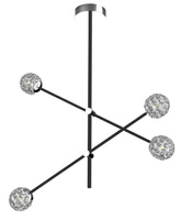lampa sufitowa wisząca candellux apeti paksos g9 led czarny