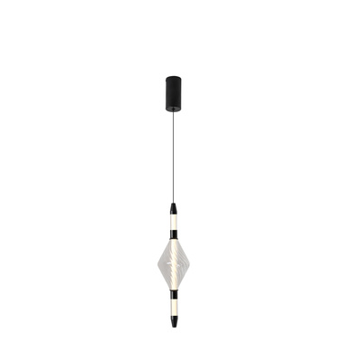 VITA lampa wisząca czarny 7,5W LED 2700K klosz bezbarwny