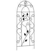 Podpórki do roślin pnących, 3 szt., czarne, 40x100 cm, żelazo