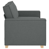 Sofa 2-osobowa Ciemnoszara 180x78x84 cm Tkanina