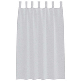 Firany Voile 2 pcs Jasnoszary 175 x 140 cm Poliester