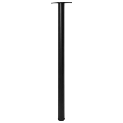 4 Nogi do stołu z regulacją wysokości Czarne 1100 mm