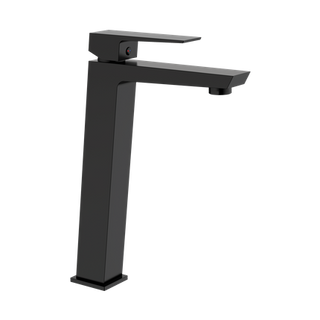 Wysoka bateria umywalkowa Paros czarna  Invena