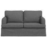 Sofa Ciemnoszary 144 x 80 x 85 cm tkanina