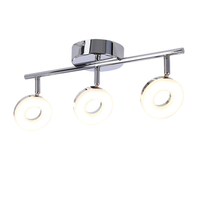 Lampa sufitowa THEMA listwa regulowana 3-punktowa LED do salonu metalowa
