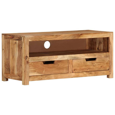 vidaXL Szafka pod TV, 88x35x40 cm, lite drewno akacjowe