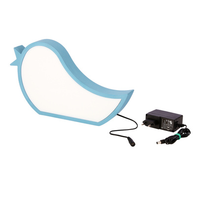 bird lampa stołowa dla dziecka led iq kids niebieski