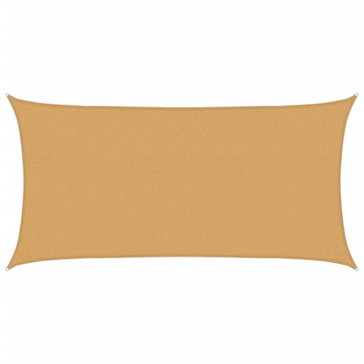 Żagiel przeciwsłoneczny, 160 g/m?, piaskowy, 2x4 m, HDPE